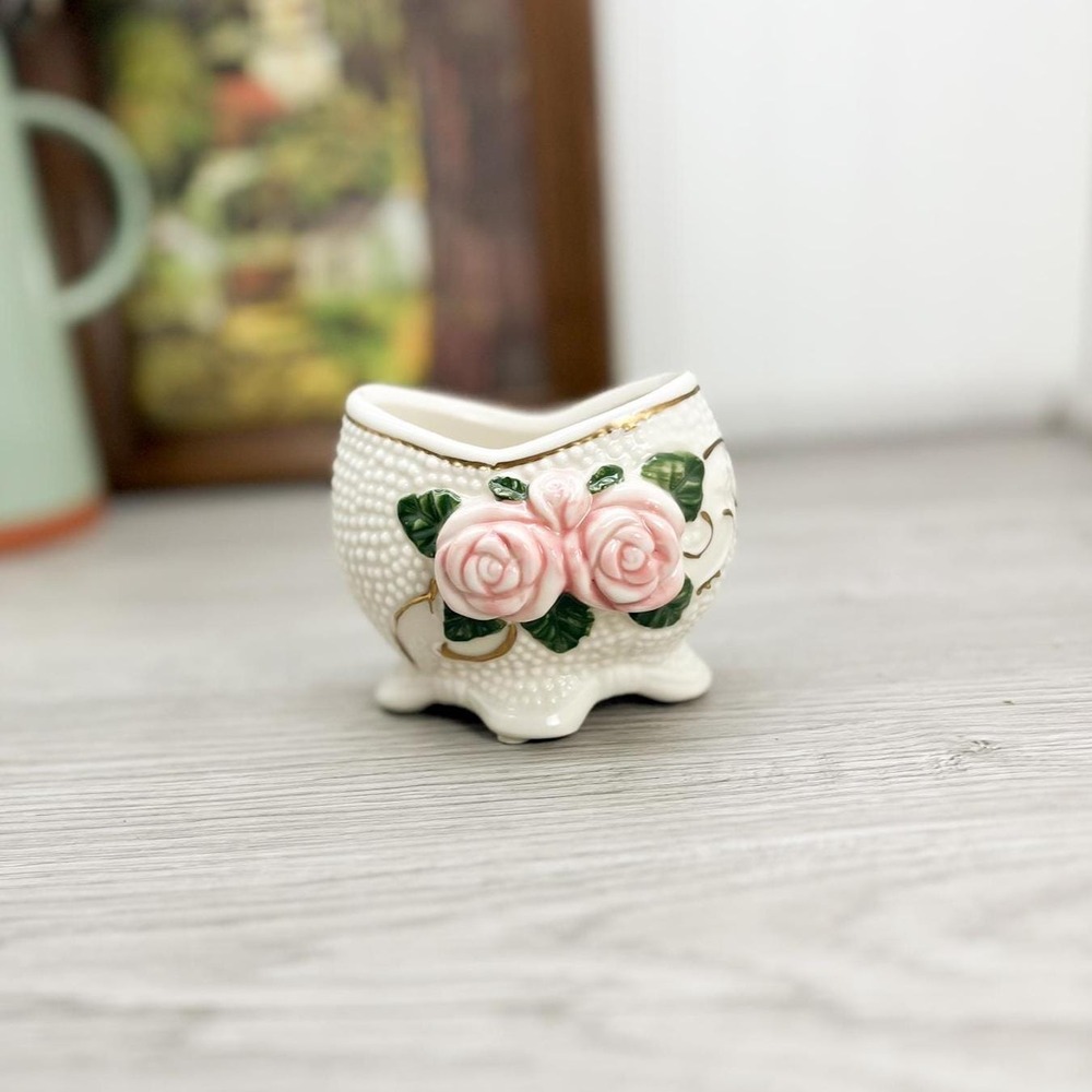 Vintage Porcelain Hobnail Rose Vase – Randall Milk Glass